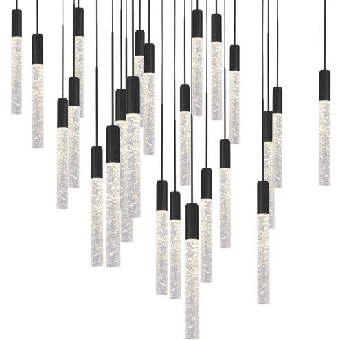 Magic 25 Light 28 inch Black Multi-Light Pendant Ceiling Light