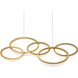 Orion 1 Light 4.5 inch Aged Brass Pendant Ceiling Light