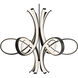 Fleur De Lis LED 56 inch Black Indoor Hanging Lighting Ceiling Light