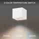 Kube 1 Light 5 inch White Outdoor Flush Mount
