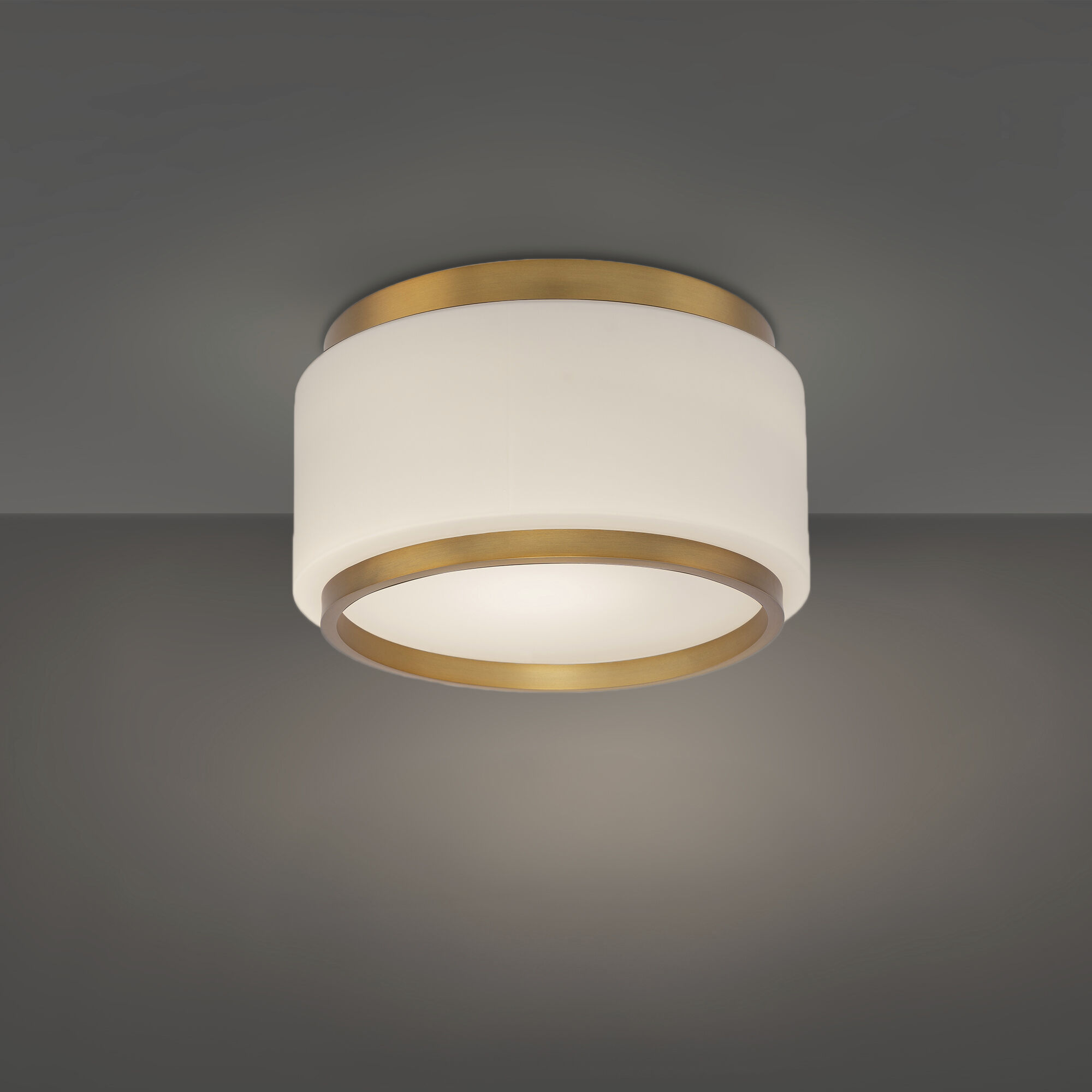 Preston LED 15.8 inch Aged Brass Indoor Ceiling Lighting in 3000K