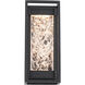 Elyse LED 12 inch Black Outdoor Wall Light in 12in. 