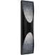 Kastlerock LED 24 inch Basalt Stone and Black Outdoor Wall Light