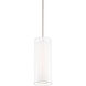 Metropolis 1 Light 5 inch Brushed Nickel Mini Pendant Ceiling Light