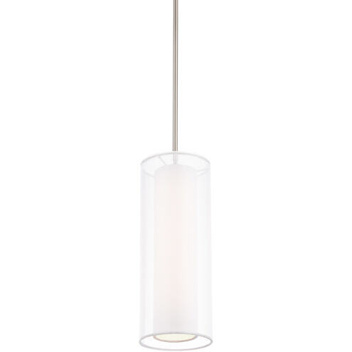 Metropolis 1 Light 5 inch Brushed Nickel Mini Pendant Ceiling Light