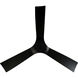 Aviator 54 inch Matte Black Downrod Ceiling Fan