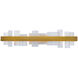 Acropolis 1 Light 37.38 inch Aged Brass Bath Vanity & Wall Light in 37in.