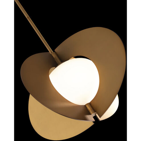 Echelon 1 Light 24 inch Aged Brass Pendant Ceiling Light