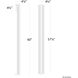 Krimp LED 60 inch Black Outdoor Wall Lighting