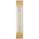 Mulholland LED 4 inch White Gold Leaf ADA Wall Sconce Wall Light