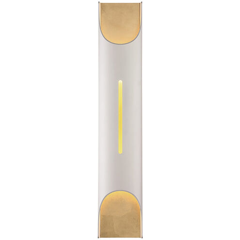 Mulholland LED 4 inch White Gold Leaf ADA Wall Sconce Wall Light