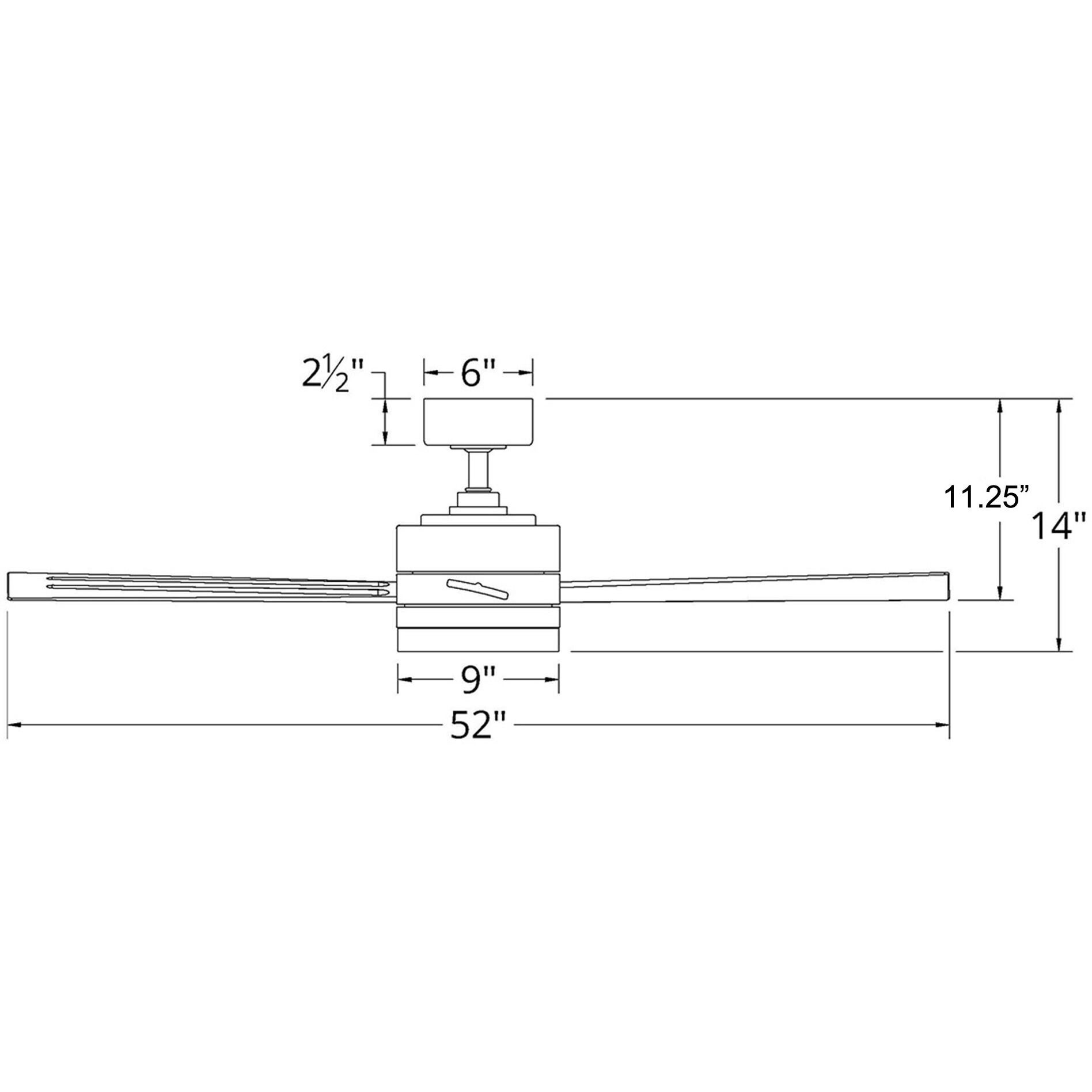 Modern Forms FR-W1801-52L-MB Wynd 52 inch Matte Black Downrod Ceiling ...