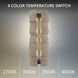 Formation LED 24 inch Beige Travertine and Black Outdoor Wall Light