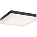 Matrix LED 12 inch Black Flush Mount Ceiling Light in 3000K, 12in.