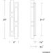 Voxxel LED 3.25 inch Aged Brass ADA Wall Sconce Wall Light
