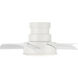 Vox 26 inch Matte White Flush Mount Ceiling Fan in 2700K