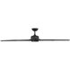 Roboto XL 70 inch Matte Black Downrod Ceiling Fan in 3500K