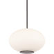 Illusion 1 Light 16 inch Black Pendant Ceiling Light