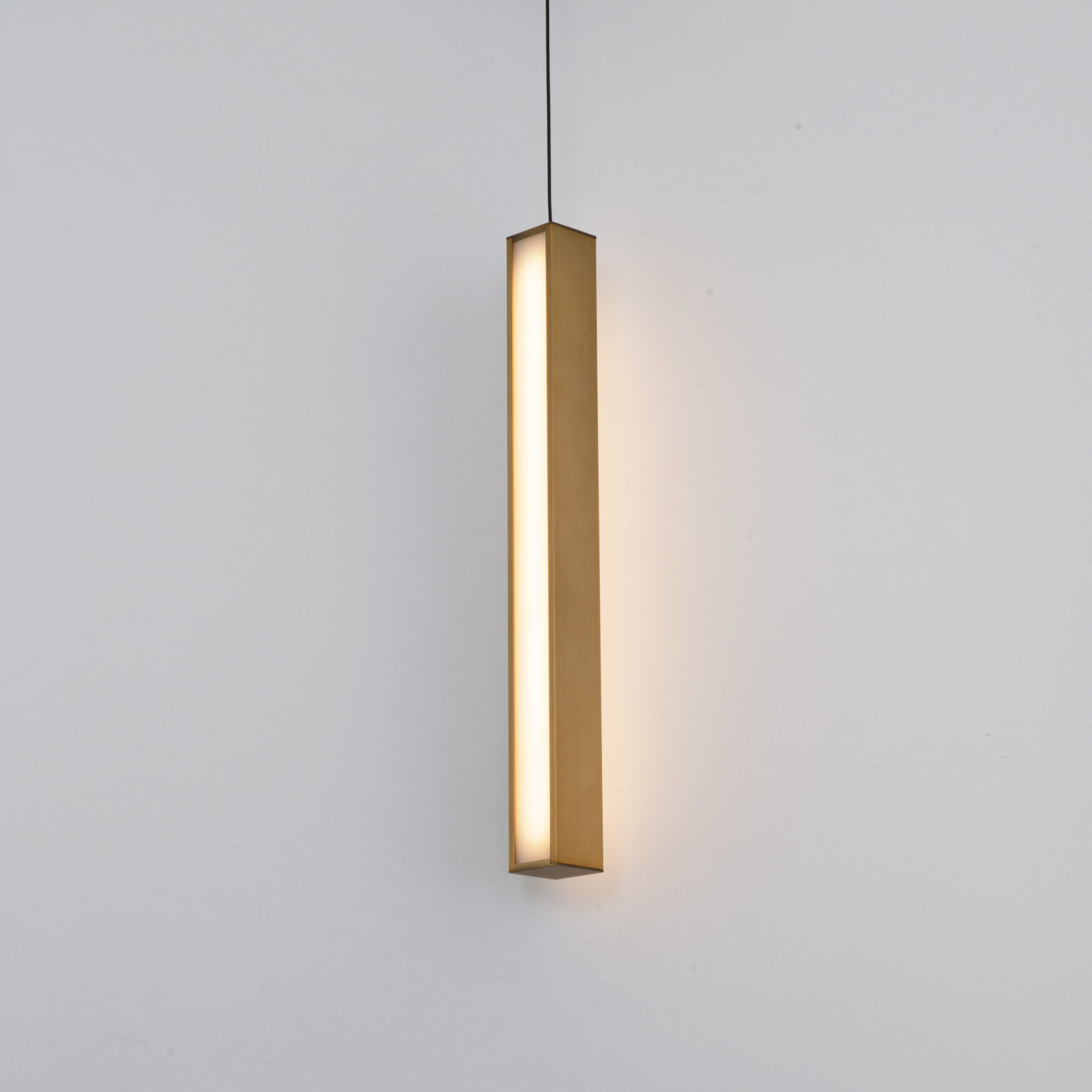Chaos LED 7.13 inch Aged Brass Pendant Ceiling Light in 16in.