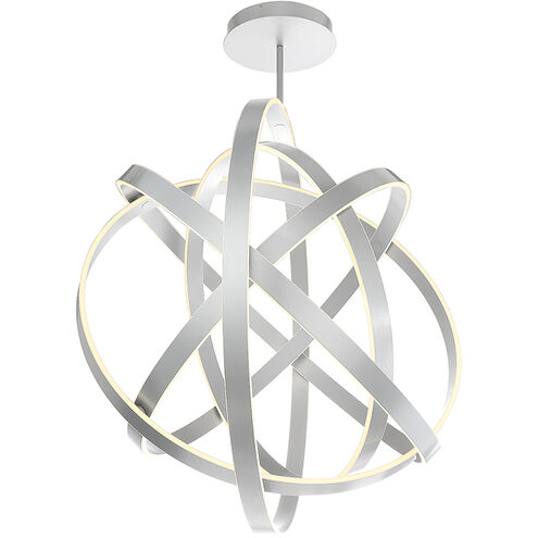 Kinetic LED 60 inch Titanium Chandelier Ceiling Light in 60in.