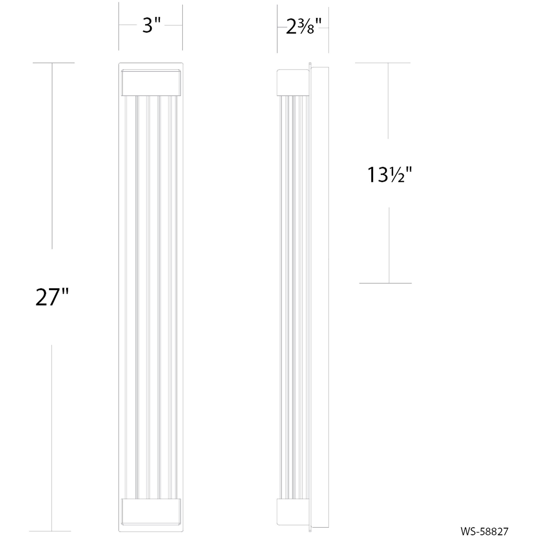 Tower Indoor Wall Lighting in Brushed Nickel