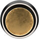 Tinzel LED 18 inch Black and Gold Leaf Flush Mount Ceiling Light in 3500K