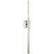 Magic LED 3 inch Polished Nickel ADA Wall Sconce Wall Light in 32in.