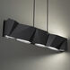 Intrasection 1 Light 56 inch Black Linear Chandelier Ceiling Light