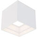 Kube 1 Light 5 inch White Outdoor Flush Mount