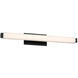 Mini Vogue LED 19.75 inch Black Bath Vanity & Wall Light in 3500K, 18in.