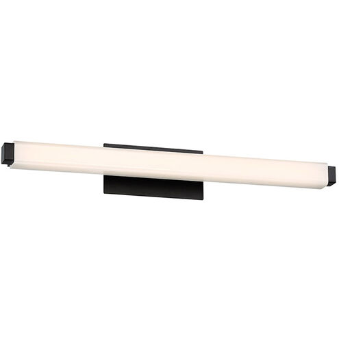 Mini Vogue LED 19.75 inch Black Bath Vanity & Wall Light in 3500K, 18in.