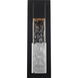 Mist LED 25 inch Black Outdoor Wall Light in 25in.