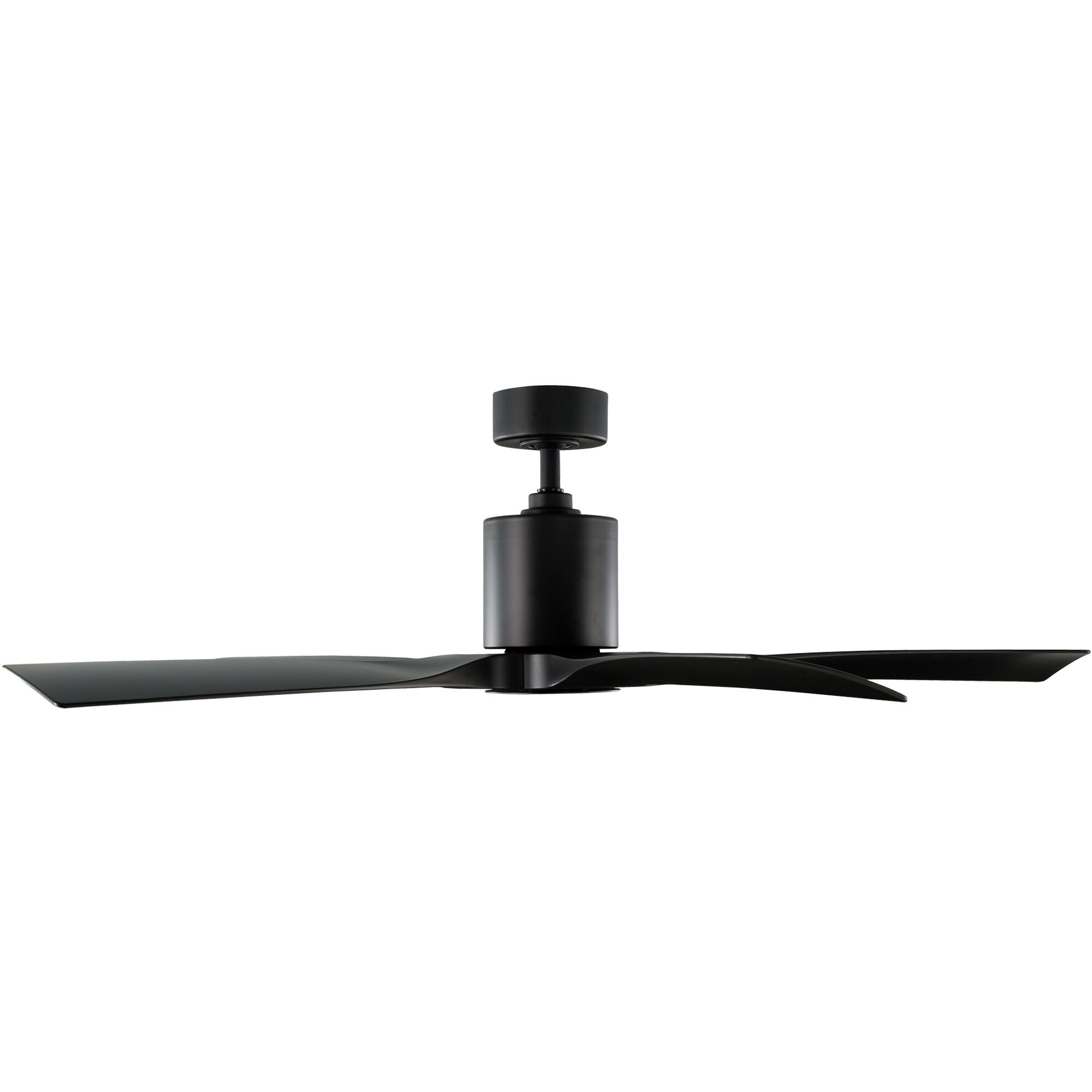 Aviator 54 inch Matte Black Downrod Ceiling Fan