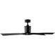 Aviator 54 inch Matte Black Downrod Ceiling Fan