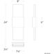 Mercer LED 3.13 inch Black and Aged Brass ADA Wall Sconce Wall Light