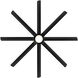 Hydra 96 inch Matte Black Downrod Ceiling Fan in 2700K