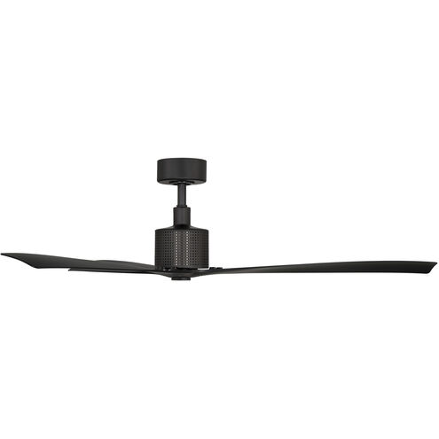 Spinster 60 inch Matte Black Downrod Ceiling Fan