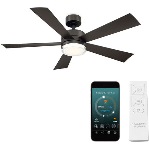Wynd 52 inch Bronze Downrod Ceiling Fan in 2700K