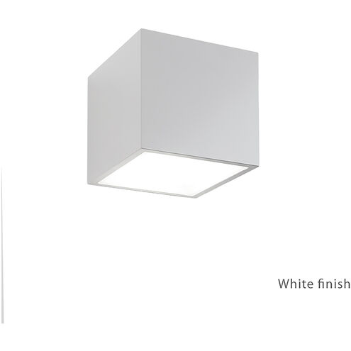 Bloc LED 6 inch White Outdoor Wall Light in 2, 3000K
