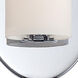Loft LED 3 inch Chrome ADA Wall Sconce Wall Light in 3500K, 11in.