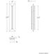 Bell Tower LED 28 inch Basalt Stone and Black Outdoor Wall Light