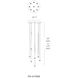 Cascade LED 17 inch Polished Nickel Multi-Light Pendant Ceiling Light in 9, Round, 37in.