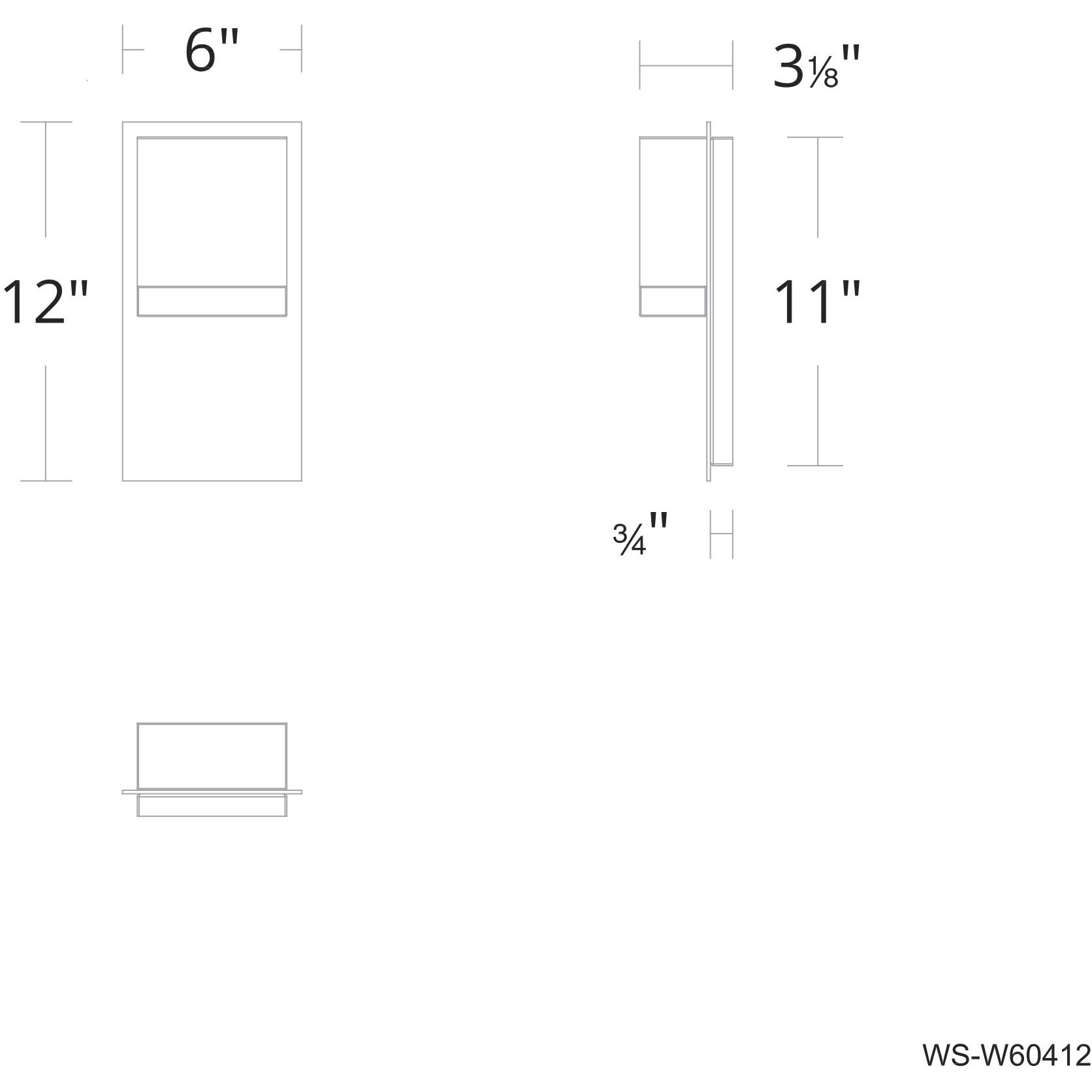 Draped 1 Light 12 inch Black Outdoor Wall Light in 3500K