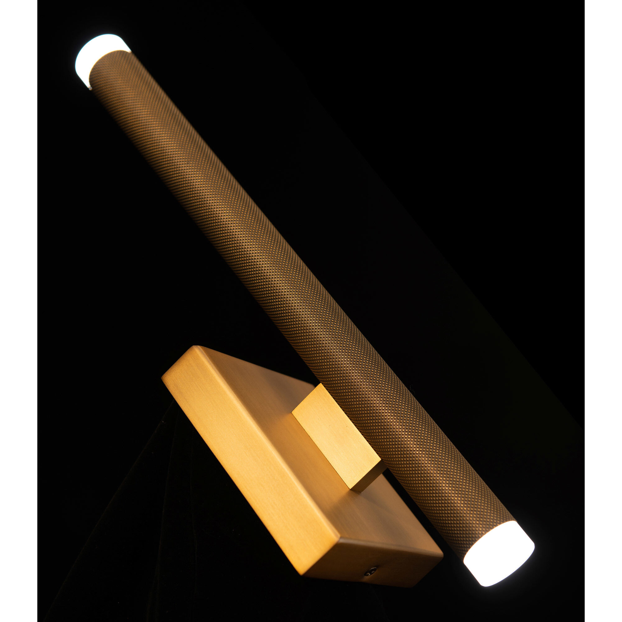 Burning Man LED 3 inch Aged Brass ADA Wall Sconce Wall Light