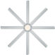 Hydra 80 inch Titanium Downrod Ceiling Fan in 2700K