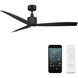 Spinster 60 inch Matte Black Downrod Ceiling Fan