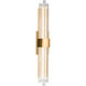 Luzerne LED 28 inch Aged Brass Bath Vanity & Wall Light in 28in.
