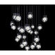 Double Bubble 25 Light 28 inch Black Multi-Light Pendant Ceiling Light