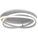 Veloce 1 Light 18 inch Titanium Flush Mount Ceiling Light