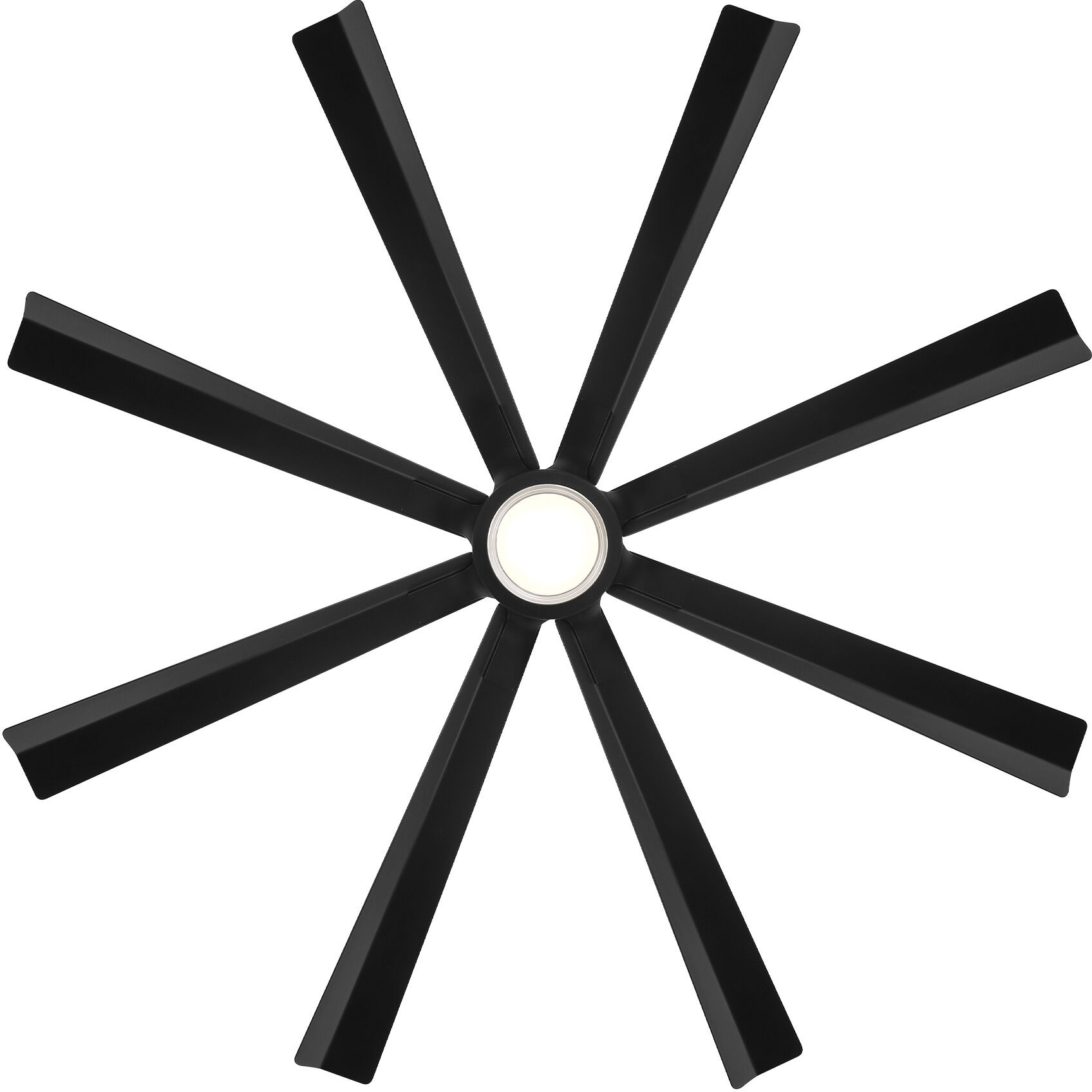 Size Matters 65 inch Matte Black Downrod Ceiling Fan